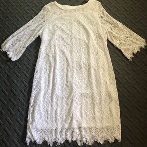 RN Studio ivory lace sz 18W dress